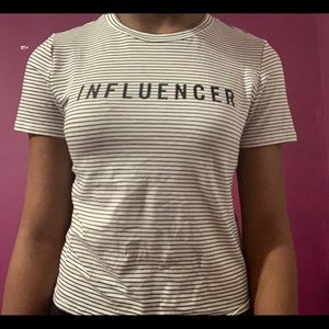 Stripped short sleeve shirt